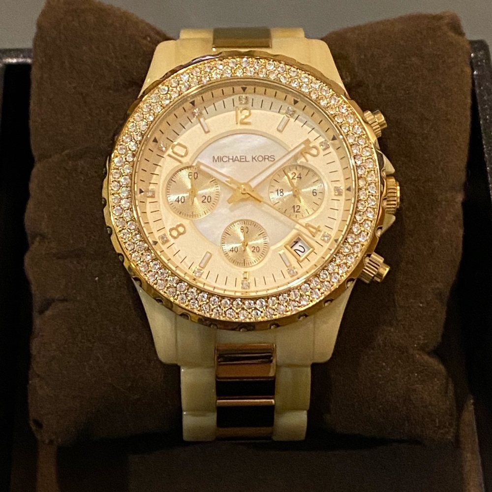 Michael Kors Women's Watch MK5417 Chronograph Gold